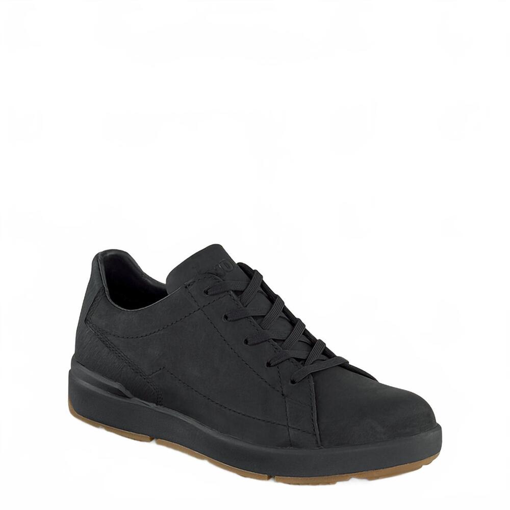 NEW WORX men's nitro work steel toe low-top safety leather shoes in black